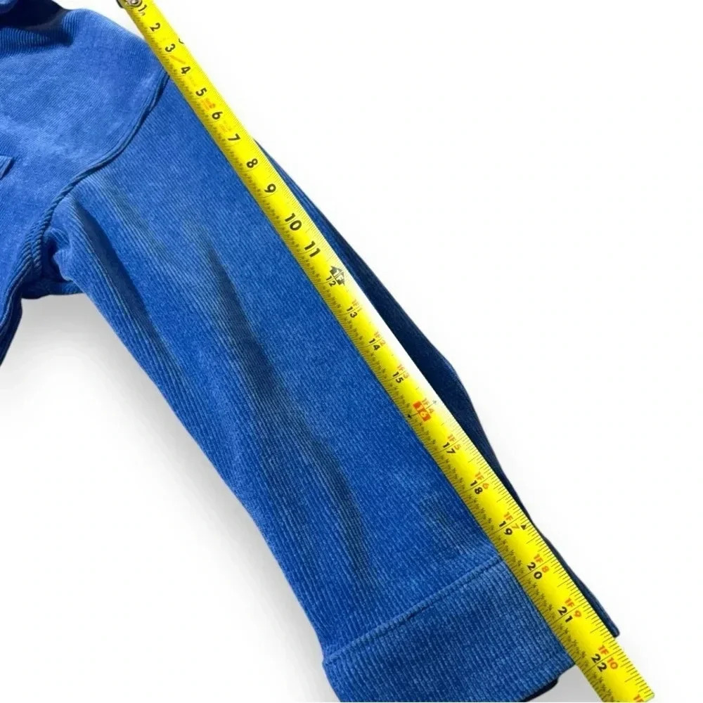 Forever 21 Oversize Royal Blue Snap Button and Cuffs Long Sleeve Corduroy Jacket - Picture 15 of 16